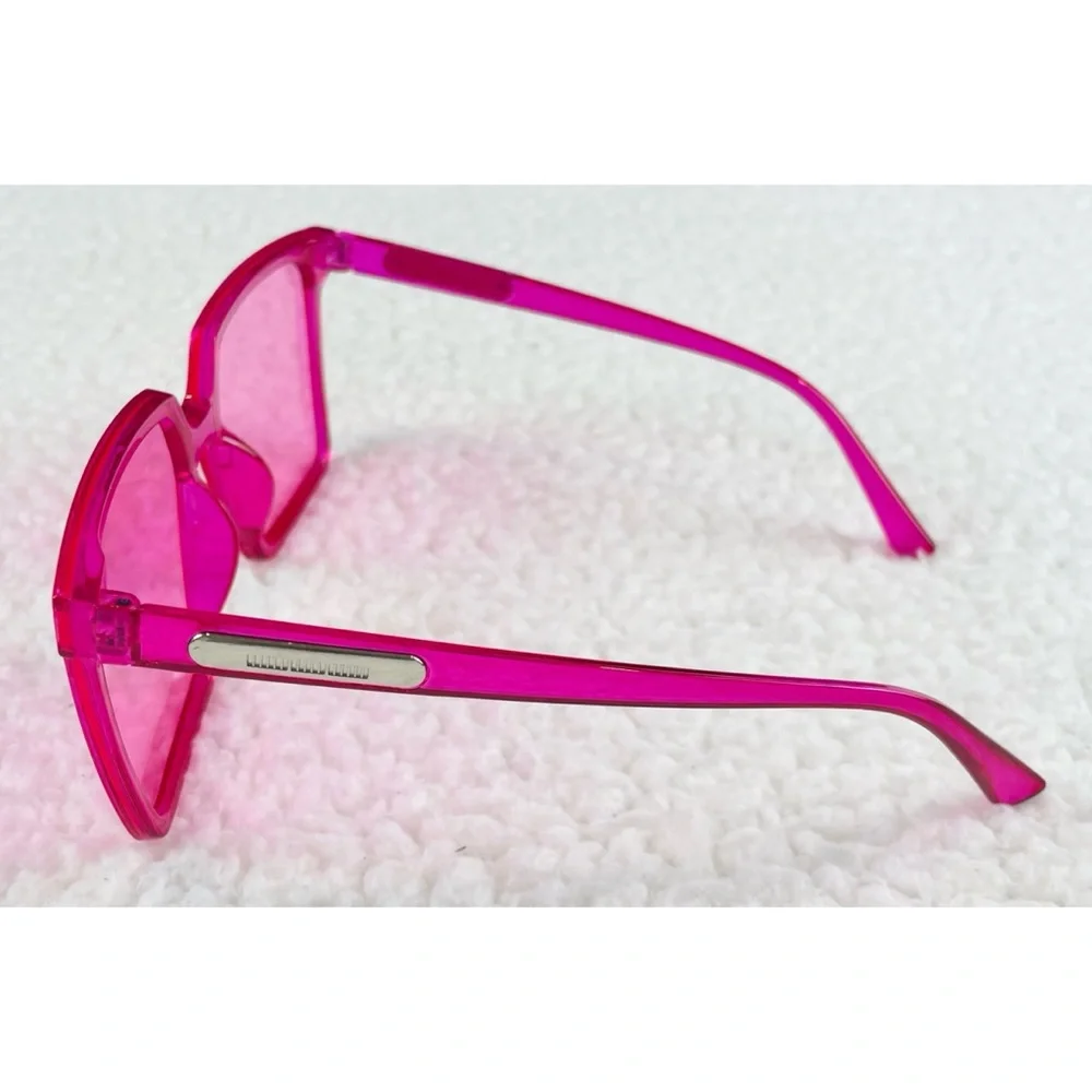 (NIB) RENNES • Hot Pink Square Frame Fashion Glasses - Picture 4 of 16